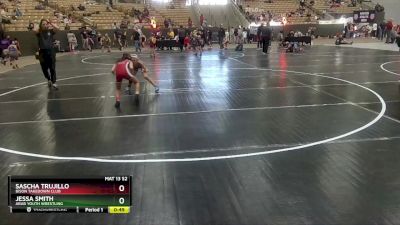 73 lbs 1st Place Match - Sascha Trujillo, Bison Takedown Club vs Jessa Smith, Arab Youth Wrestling