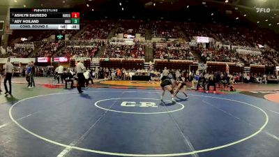 G - 115 lbs Cons. Round 5 - Ady Hoiland, Anaconda Girls vs Ashlyn Sausedo, Hardin Girls