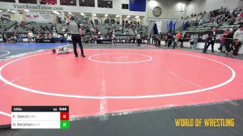 52 lbs Quarterfinal - Kohyn Deputy, Orchard WC vs Nathan Beckham, OC RTC