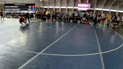 126 lbs Cons. Round 2 - Knox Espinoza, Surfside X Wrestling vs James Danielson, Colorado