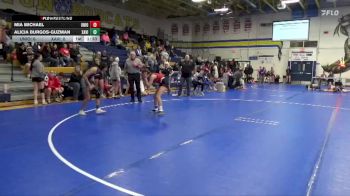 100 lbs Round 1 (8 Team) - Alicia Burgos-Guzman, Xavier vs Mia Michael, Union Community