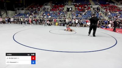 144 lbs Rnd Of 32 - James Anderson, OK vs Camryn Howard, NY