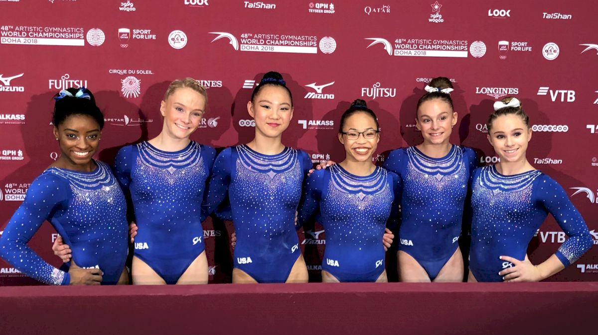 U.S. Women In 1st After Day 1 Qualifications At 2018 World Championships