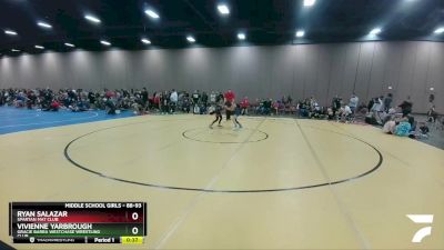 88-93 lbs Semifinal - Ryan Salazar, Spartan Mat Club vs Vivienne Yarbrough, Gracie Barra Westchase Wrestling Club