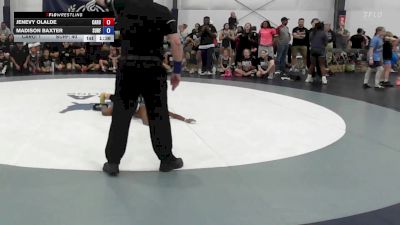 46 lbs Rr Rnd 1 - Jenevy Olalde, Carolina Gold vs Madison Baxter, Surfside Girls - W
