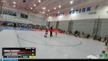 120 lbs Quarterfinal - Dennis Thornock, Riverton USA Wrestling vs Cannon Boren, Thermopolis Wrestling Club