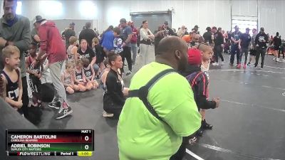 50 lbs Champ. Round 1 - Cameron Bartolini, Carolina Reapers vs Adriel Robinson, Suplex City Raptors