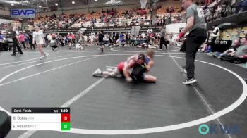 73 lbs Semifinal - Brady Boles, Mustang Bronco Wrestling Club vs Easton Pollard, Piedmont