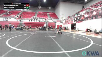 52 lbs 3rd Place - Maverick Meadows, Tuttle Wrestling Club vs Ethan Taylor, Unattached