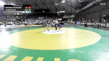 Girls 3A 140 lbs Champ. Round 1 - Taydem Bylin, Enumclaw (Girls) vs Johanna Hakansson, Silas (Girls)