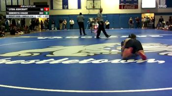 Girls 114 lbs Quarterfinal - Emersyn Chase, St. Martin High School Girls vs Lydia Ashcraft, Vancleave High School