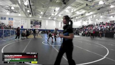 110 lbs Cons. Round 3 - Denisse Alvarez, Heritage vs Natalina Eskridge, Murrieta Valley