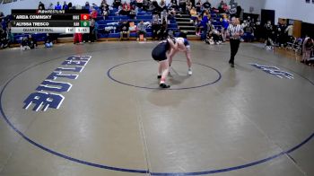 142 lbs Quarterfinal - Areia Cominsky, Hickory Hs vs Alyssa Tresco, Kiski Area Hs