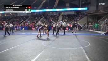 115 lbs Cons. Round 3 - Aria King, Goodland Wrestling Club vs Jaylah Jeanneret, St Marys