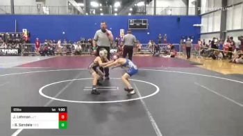 65 lbs Round Of 16 - Jacob Lehman, JJ Trained vs Brogan Sendele, TD's Barn Boys