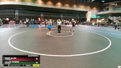 145 lbs Quarterfinal - Lillian Fanene, Mcqueen vs Paige Allen, La Grande