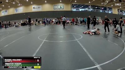 72 lbs Round 4 (6 Team) - Russel Maloney, Buxton vs Trenton Hosom, CP Wrestling Academy