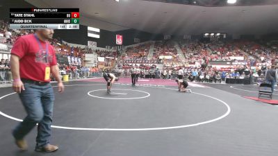 132 lbs Quarterfinal - Tate Stahl, Burlington HS vs Judd Eck, Andale HS