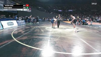 5A Boys 215 lbs Quarterfinal - Elijah Cole, Crater Boys vs Noah Nieto, Canby Boys