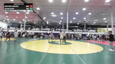 115 lbs Final - Brayden Abrams, Gold Medal WC - HSC vs Blake Klipp, Team Nauman DC United - HSC