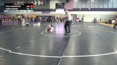 100 lbs Cons. Round 3 - Danna Manuel, Wahlert Catholic vs Aylla Karahodzic, Waterloo West