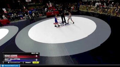 77 lbs Semifinal - Noah Legere, Red Wave Wrestling vs Riot Vallotton, California