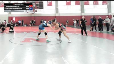 140 lbs Final - Mariana Puzycki, Wrestling University vs Viktoria Rodnikova, Wyoming Seminary