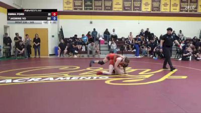 145 lbs Cons. Round 4 - Emma Ford, Sierra College vs Jasmine Vo, Santa Rosa College