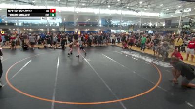 126 lbs Champ. Round 4 - Jeffrey Dunaway, Unattached vs Colin Strayer, Howe Wrestling School