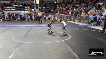 40 lbs Cons. Round 3 - Ryker Miller, Paola vs Chase Depew, Derby