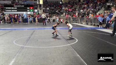 40 lbs Cons. Round 3 - Ryker Miller, Paola vs Chase Depew, Derby