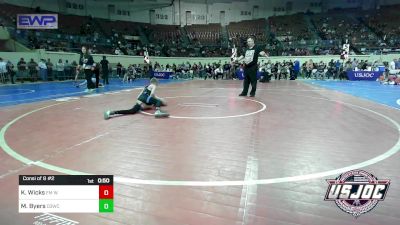 80 lbs Consi Of 8 #2 - Kepler Wicks, FM Wrestling Club vs Mason Byers, D3 Wrestling Cluib