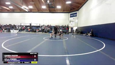 110 lbs 3rd Place Match - Nyla O`Brien, University Of Providence vs Samira Mason, San Joaquin Delta College