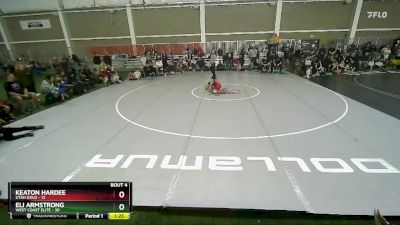 84 lbs Round 2 (4 Team) - Eli Armstrong, West Coast Elite vs Keaton Hardee, Utah Gold