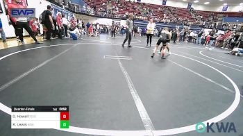 70 lbs Quarterfinal - Granger Howell, Tecumseh Youth Wrestling vs Kam Lewis, Team Nomad