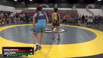 119 lbs Quarterfinals (8 Team) - Jezra Graber, Short Time vs Mateo Gonzalez, PA Alliance