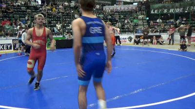 132 lbs Quarters - Mason Shirk, Big Game Wrestling Club vs Konstantinos Panos, Eastern Iowa Wrestling Club