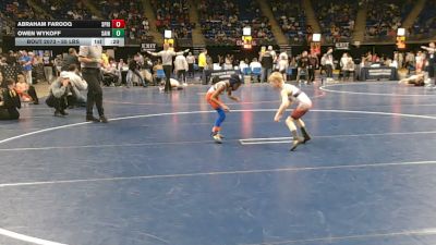 55 lbs Round Of 32 - Abraham Farooq, Springfield vs Owen Wykoff, Saint Marys