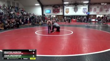 Bracket 7 lbs Semifinal - Braxton Hamilton, Mount Pleasant Wrestling Club vs Chase Brotherton, Keokuk Kids Wrestling Club