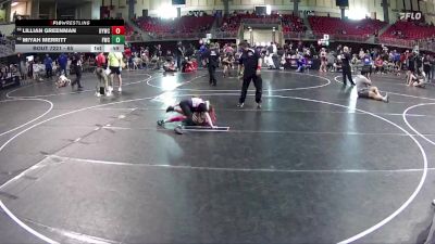 65 lbs Cons. Round 6 - Lillian Greenman, Ogallala Youth Wrestling Club vs Miyah Merritt, Fremont Wrestling Club