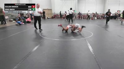 84 lbs Round 3 (8 Team) - Zeke Smith, CTWHALE Blue vs Cullen Ondeck, Mat Assassins Red