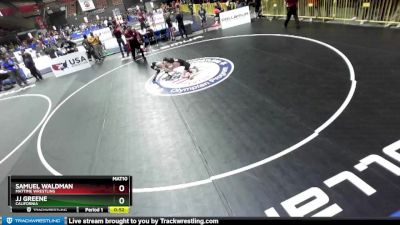 87 lbs Cons. Semi - Jj Greene, California vs Samuel Waldman, MatTime Wrestling