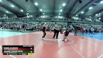 120 lbs Champ. Round 2 - Frankie (Travis) Milne, Victory Wrestling-AAA vs Daniel Glorioso, Tiger Training Center-AA 