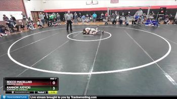 120 lbs Cons. Round 2 - Kannon Judycki, Elmhusrt (IC CATHOLIC) vs Rocco Macellaio, Wheaton (NORTH)