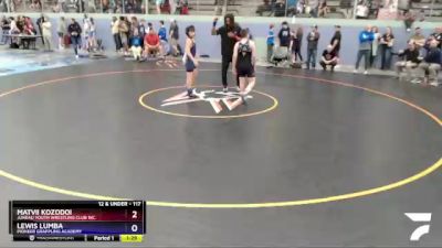 117 lbs Final - Matvii Kozodoi, Juneau Youth Wrestling Club Inc. vs Lewis Lumba, Pioneer Grappling Academy