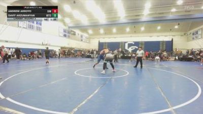 285 lbs Champ. Round 2 - Andrew Arroyo, Clovis High Wrestling vs Davit Arzumanyan, World Team Training Center