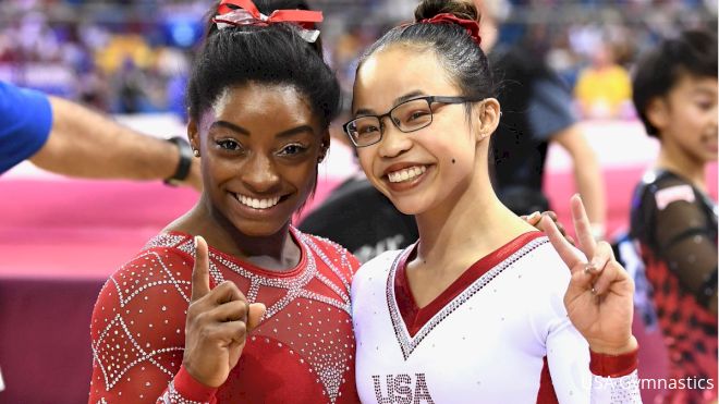 Veterans Biles, Hurd Lead The Way For Team USA Youngsters At Worlds
