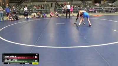 91 lbs Round 1 (4 Team) - John Hirsch, Western Dubuque Ultimate Club vs Keller Little, Moyer Ultimate Wrestling Club