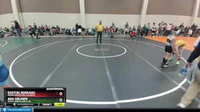 86 lbs Quarterfinal - Ben Gruner, Scots Wrestling Club vs Easton Serrano, Stout Wrestling Academy