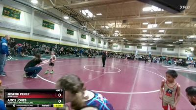 45 lbs Quarterfinal - Joseoh Perez, Bear Cave vs Amos Jones, Northeast MT Wrestling